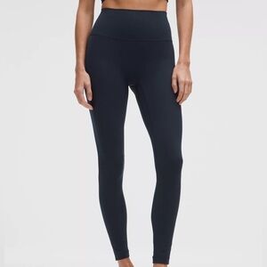 Peloton Navy Blue Full Length Leggings Stretchy Sporty Yoga Cycling Size XL